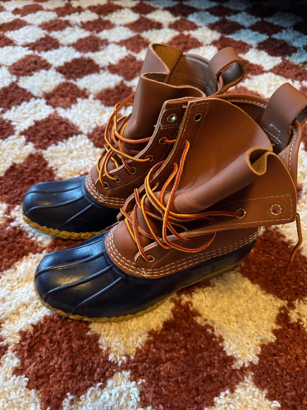 LL Bean duck boots size 6